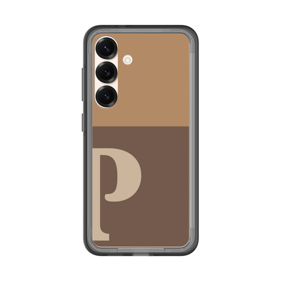 スリムプロテクションプレミアムケース［ オリジナル - initial two tone - P brown ］