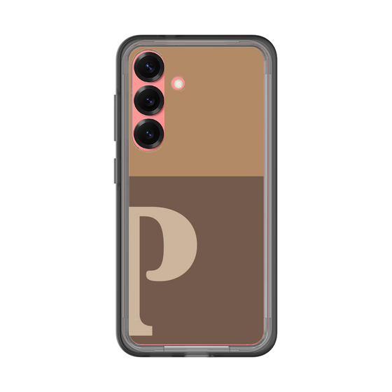 スリムプロテクションプレミアムケース［ オリジナル - initial two tone - P brown ］