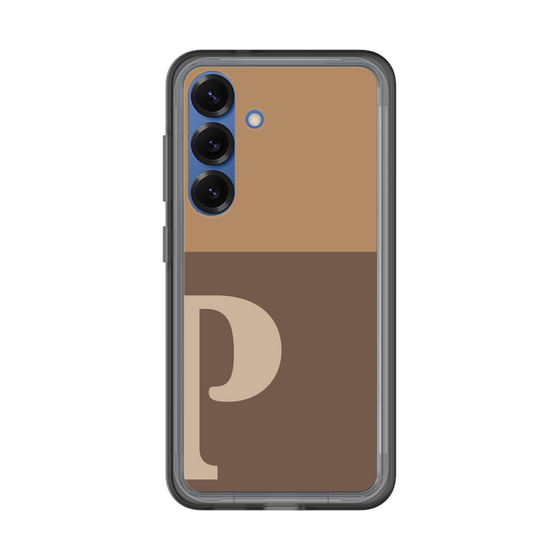 スリムプロテクションプレミアムケース［ オリジナル - initial two tone - P brown ］