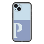 スリムプロテクションプレミアムケース［ オリジナル - initial two tone - P blue ］