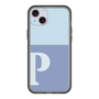 スリムプロテクションプレミアムケース［ オリジナル - initial two tone - P blue ］