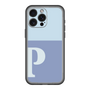 スリムプロテクションプレミアムケース［ オリジナル - initial two tone - P blue ］