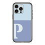 スリムプロテクションプレミアムケース［ オリジナル - initial two tone - P blue ］