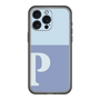 スリムプロテクションプレミアムケース［ オリジナル - initial two tone - P blue ］