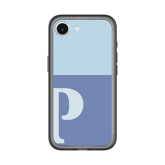 スリムプロテクションプレミアムケース［ オリジナル - initial two tone - P blue ］
