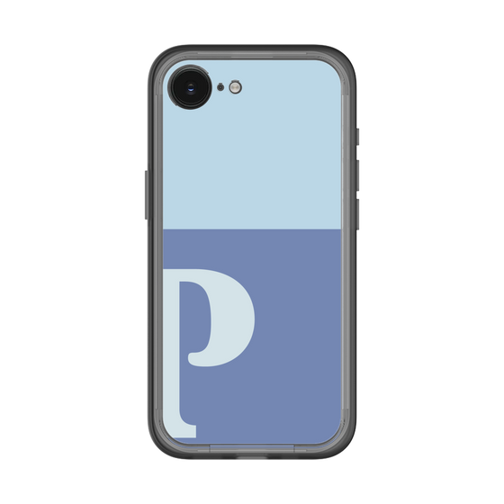 スリムプロテクションプレミアムケース［ オリジナル - initial two tone - P blue ］