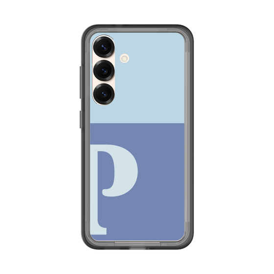 スリムプロテクションプレミアムケース［ オリジナル - initial two tone - P blue ］