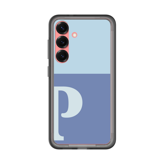 スリムプロテクションプレミアムケース［ オリジナル - initial two tone - P blue ］