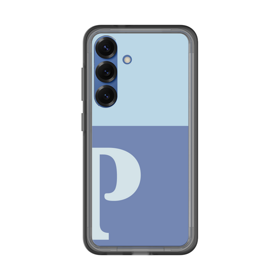 スリムプロテクションプレミアムケース［ オリジナル - initial two tone - P blue ］