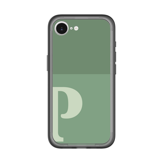 スリムプロテクションプレミアムケース［ オリジナル - initial two tone - P green ］