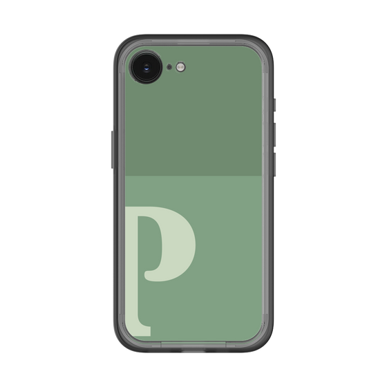 スリムプロテクションプレミアムケース［ オリジナル - initial two tone - P green ］