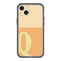 スリムプロテクションプレミアムケース［ オリジナル - initial two tone - Q orange ］