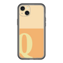 スリムプロテクションプレミアムケース［ オリジナル - initial two tone - Q orange ］