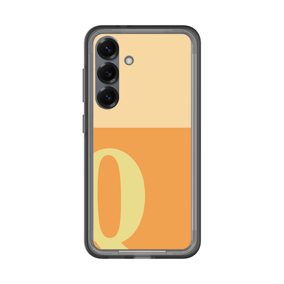 スリムプロテクションプレミアムケース［ オリジナル - initial two tone - Q orange ］