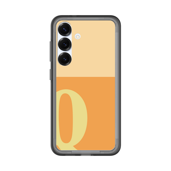 スリムプロテクションプレミアムケース［ オリジナル - initial two tone - Q orange ］