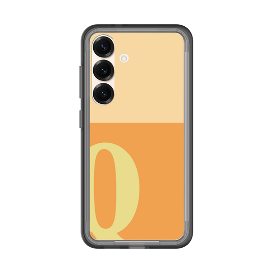 スリムプロテクションプレミアムケース［ オリジナル - initial two tone - Q orange ］