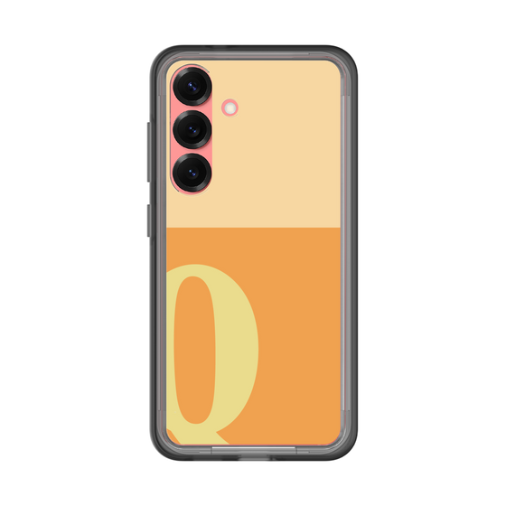 スリムプロテクションプレミアムケース［ オリジナル - initial two tone - Q orange ］