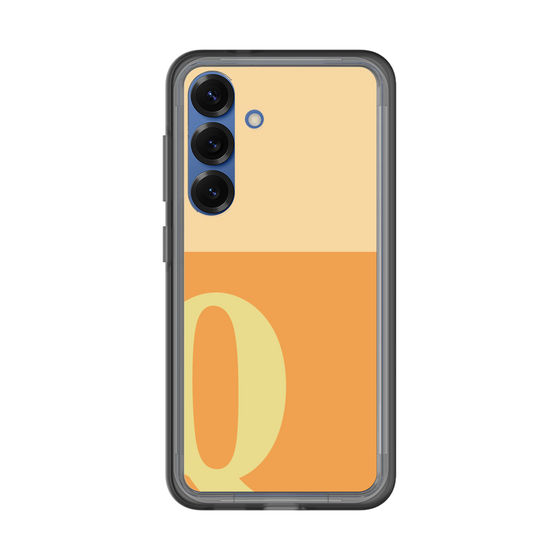 スリムプロテクションプレミアムケース［ オリジナル - initial two tone - Q orange ］