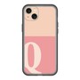 スリムプロテクションプレミアムケース［ オリジナル - initial two tone - Q pink ］