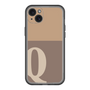 スリムプロテクションプレミアムケース［ オリジナル - initial two tone - Q brown ］