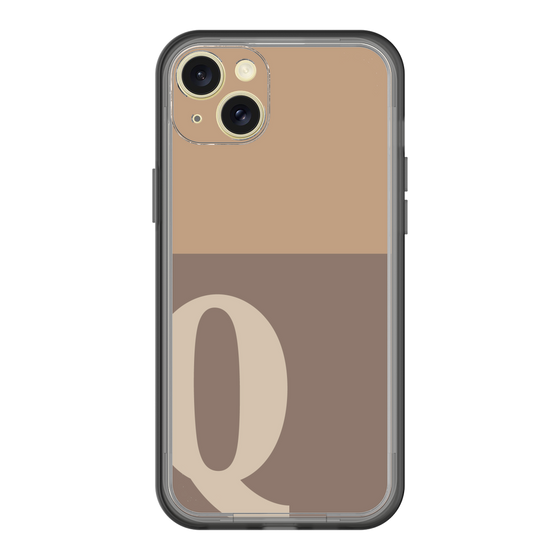 スリムプロテクションプレミアムケース［ オリジナル - initial two tone - Q brown ］