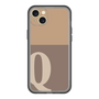スリムプロテクションプレミアムケース［ オリジナル - initial two tone - Q brown ］