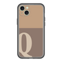 スリムプロテクションプレミアムケース［ オリジナル - initial two tone - Q brown ］
