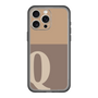 スリムプロテクションプレミアムケース［ オリジナル - initial two tone - Q brown ］
