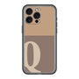 スリムプロテクションプレミアムケース［ オリジナル - initial two tone - Q brown ］