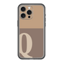 スリムプロテクションプレミアムケース［ オリジナル - initial two tone - Q brown ］
