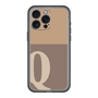 スリムプロテクションプレミアムケース［ オリジナル - initial two tone - Q brown ］