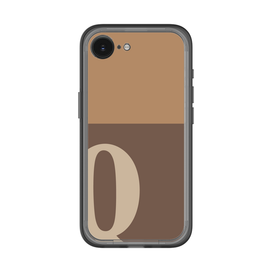 スリムプロテクションプレミアムケース［ オリジナル - initial two tone - Q brown ］