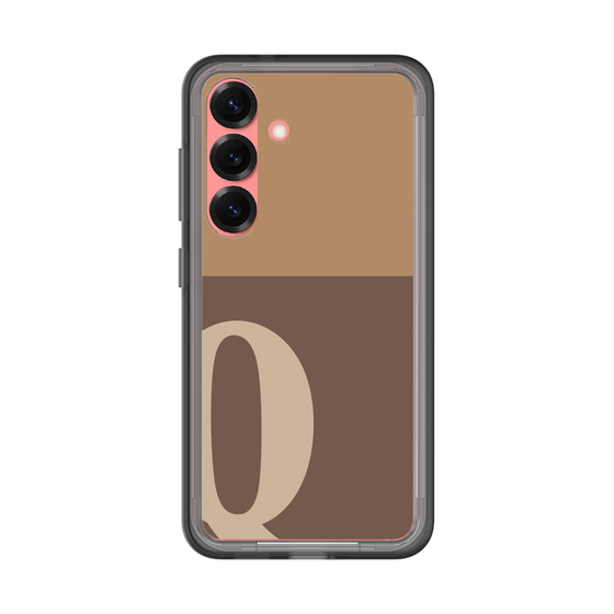 スリムプロテクションプレミアムケース［ オリジナル - initial two tone - Q brown ］