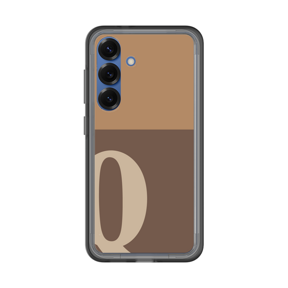 スリムプロテクションプレミアムケース［ オリジナル - initial two tone - Q brown ］