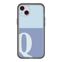 スリムプロテクションプレミアムケース［ オリジナル - initial two tone - Q blue ］