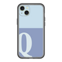 スリムプロテクションプレミアムケース［ オリジナル - initial two tone - Q blue ］