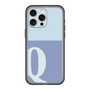 スリムプロテクションプレミアムケース［ オリジナル - initial two tone - Q blue ］