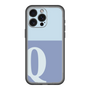 スリムプロテクションプレミアムケース［ オリジナル - initial two tone - Q blue ］