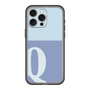 スリムプロテクションプレミアムケース［ オリジナル - initial two tone - Q blue ］