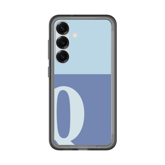 スリムプロテクションプレミアムケース［ オリジナル - initial two tone - Q blue ］