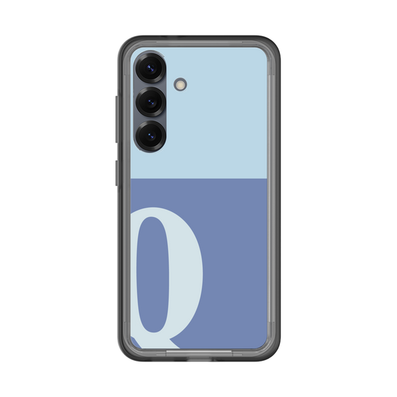 スリムプロテクションプレミアムケース［ オリジナル - initial two tone - Q blue ］