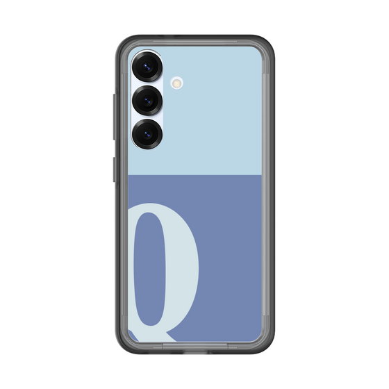 スリムプロテクションプレミアムケース［ オリジナル - initial two tone - Q blue ］