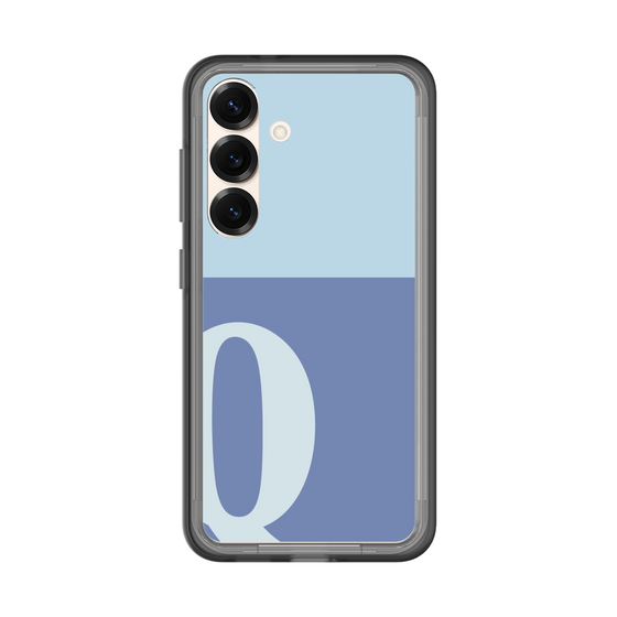 スリムプロテクションプレミアムケース［ オリジナル - initial two tone - Q blue ］