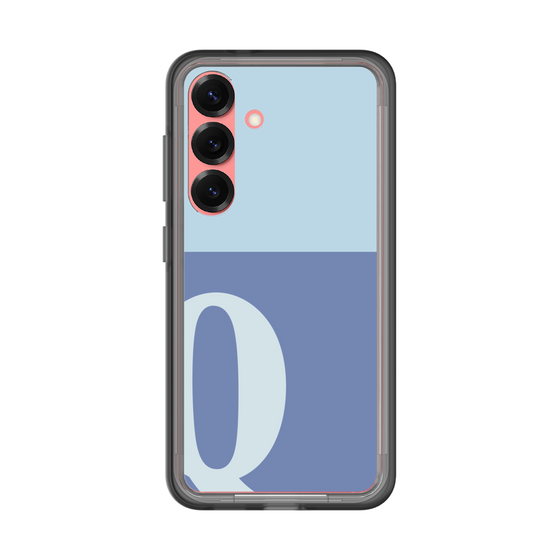 スリムプロテクションプレミアムケース［ オリジナル - initial two tone - Q blue ］