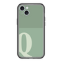 スリムプロテクションプレミアムケース［ オリジナル - initial two tone - Q green ］