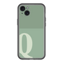 スリムプロテクションプレミアムケース［ オリジナル - initial two tone - Q green ］