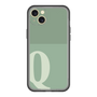 スリムプロテクションプレミアムケース［ オリジナル - initial two tone - Q green ］
