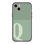 スリムプロテクションプレミアムケース［ オリジナル - initial two tone - Q green ］