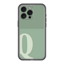 スリムプロテクションプレミアムケース［ オリジナル - initial two tone - Q green ］