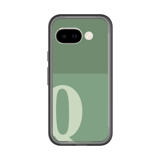 スリムプロテクションプレミアムケース［ オリジナル - initial two tone - Q green ］